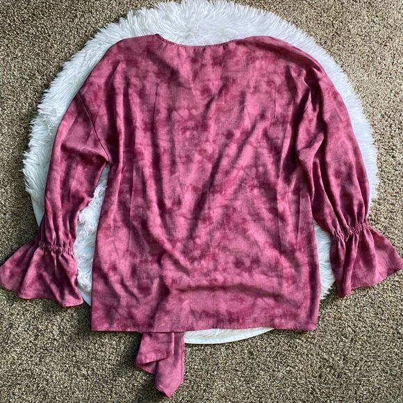 Juicy Couture Top Bell Sleeve Pink Womens Size Medium - Picture 2 of 8